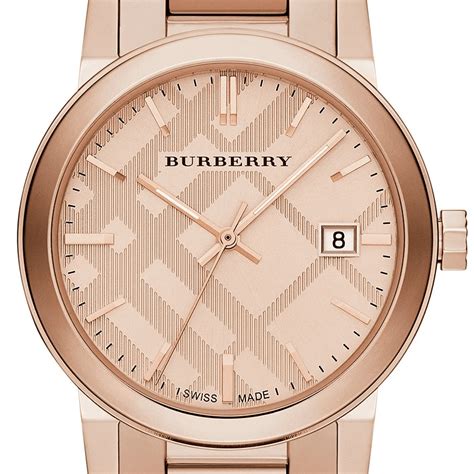 Burberry The City BU9039 stainless steel rose gold watch